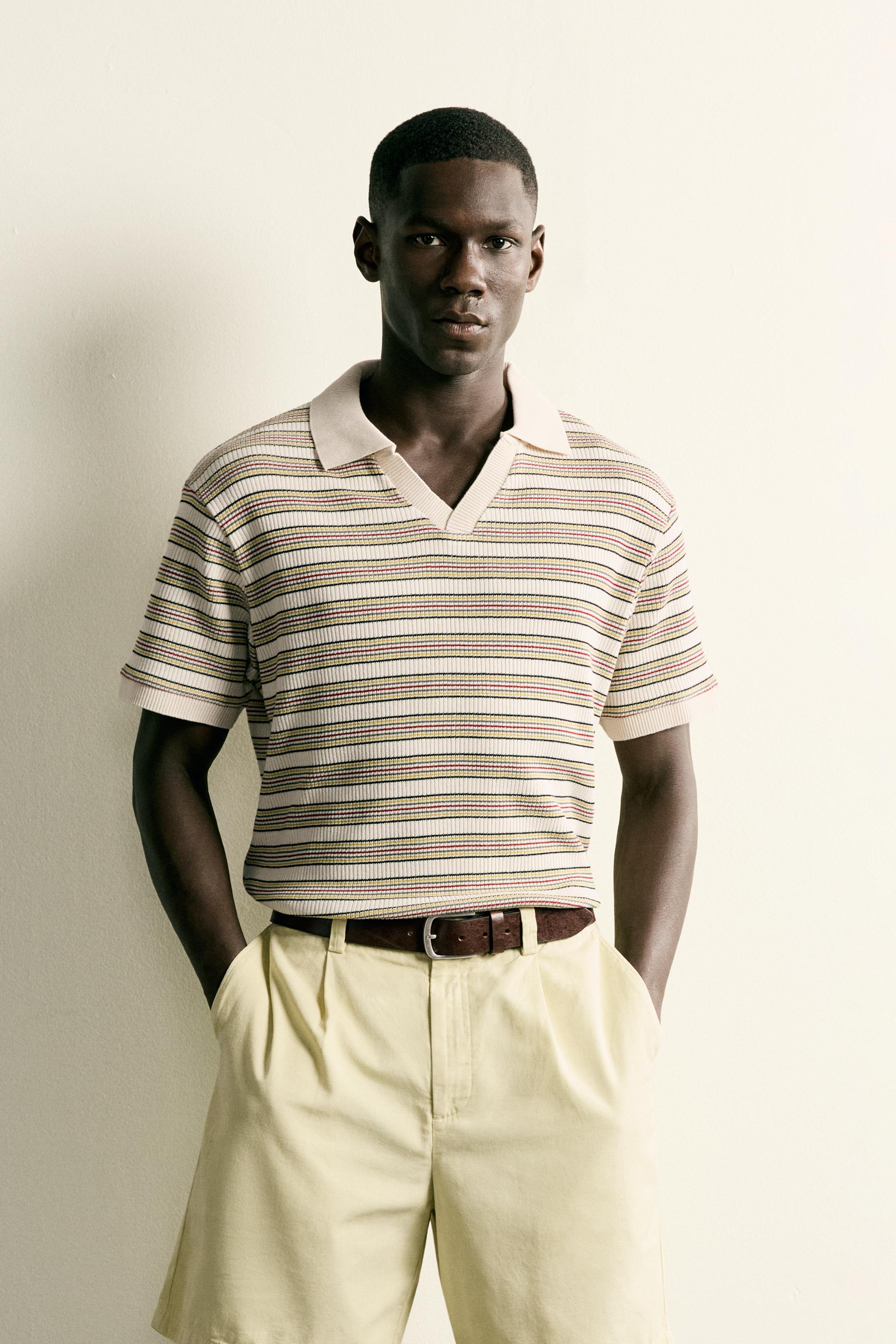 STRIPED REGULAR FIT POLO